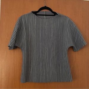 M2057 by Maria Pinto top grey white stripe